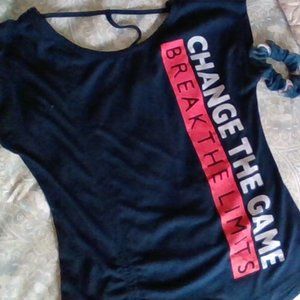 A shirt with a scrunchie